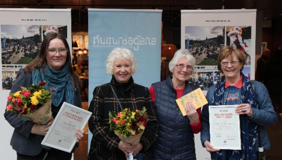 Fire damer har mottatt kulturpriser for Fyllingsdalen og Laksevåg. 