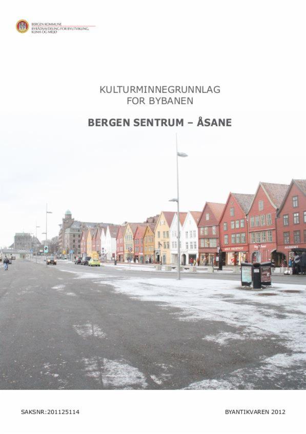 Kulturminnegrunnlag for bybanen. Bergen sentrum - Åsane. bilde
