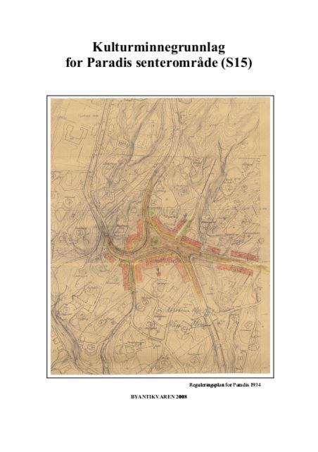 Kulturminnegrunnlag for Paradis senterområde (S15) bilde