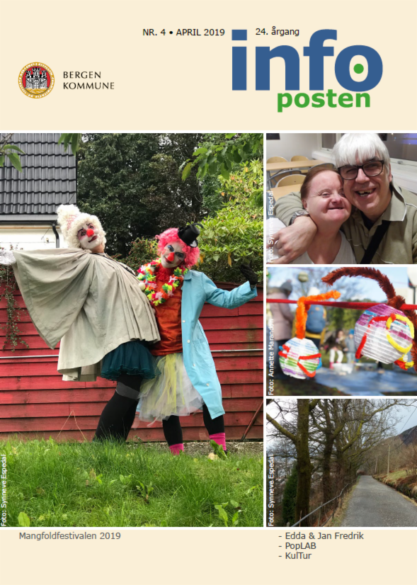 Bilde av forsiden til Infoposten nummer 4, 2019.